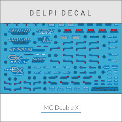 Delpi Water Decal (ดิแคลน้ำ) MG Double X Gundam Delpi Decal