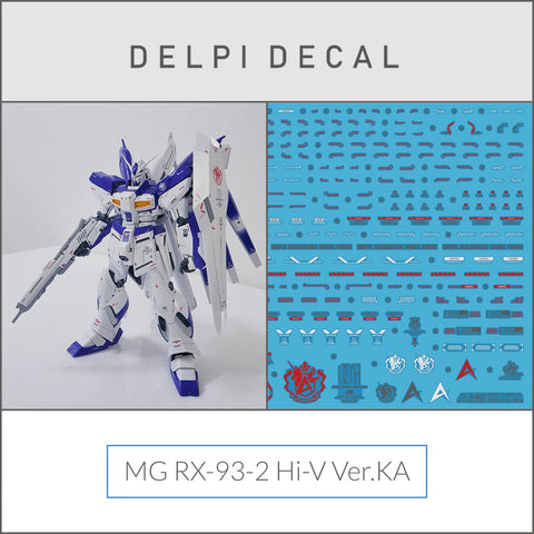 Delpi Water Decal (ดิแคลน้ำ) MG RX-93-2 Hi-V Ver.Ka Gundam Delpi Decal