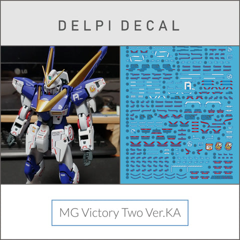 Delpi Water Decal (ดิแคลน้ำ) MG Victory Two Ver.Ka Gundam Delpi Decal