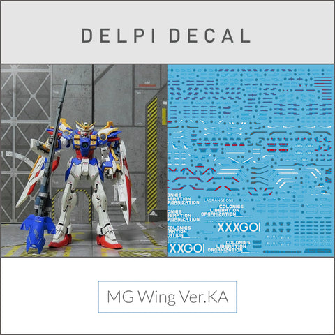 Delpi Water Decal (ดิแคลน้ำ) MG Wing Ver.Ka Gundam Delpi Decal