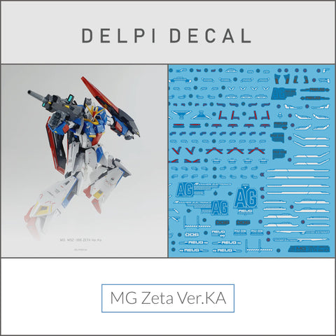 Delpi Water Decal (ดิแคลน้ำ) MG Zeta Ver.Ka Gundam Delpi Decal