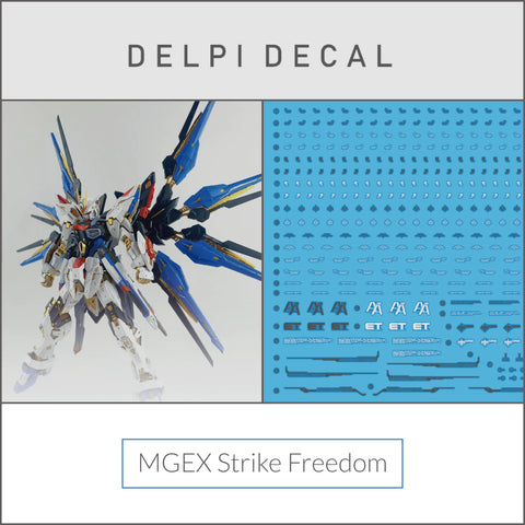 Delpi Water Decal (ดิแคลน้ำ) MGEX Strike Freedom Gundam Delpi Decal