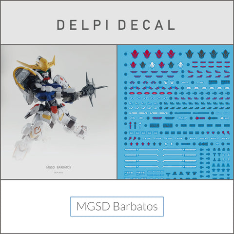 Delpi Water Decal (ดิแคลน้ำ) MGSD Barbatos Gundam Delpi Decal