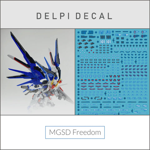 Delpi Water Decal (ดิแคลน้ำ) MGSD Freedom Gundam Delpi Decal