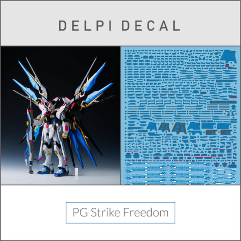 Delpi Water Decal (ดิแคลน้ำ) PG Strike Freedom Gundam Delpi Decal