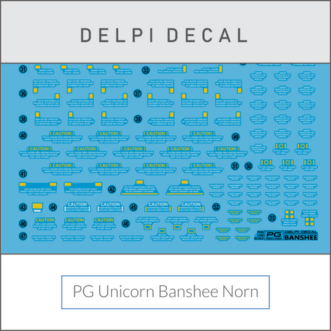 Delpi Decal (ดิแคลน้ำ) PG Unicorn Banshee Norn Delpi Decal