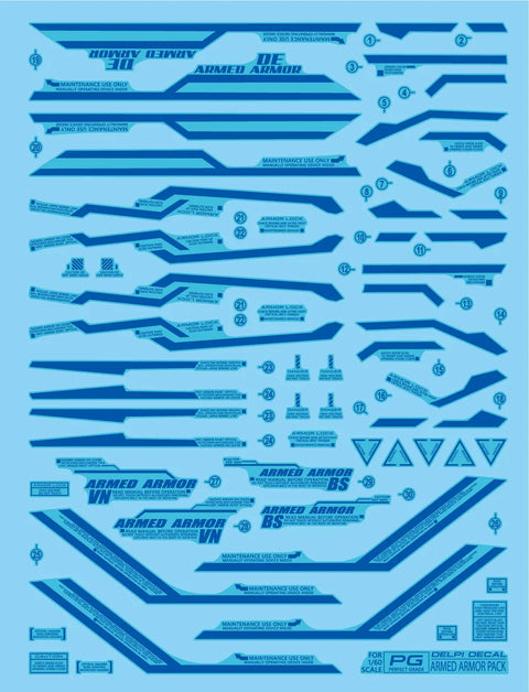 Delpi Water Decal (ดิแคลน้ำ) PG Unicorn Perfectibility Gundam Delpi Decal