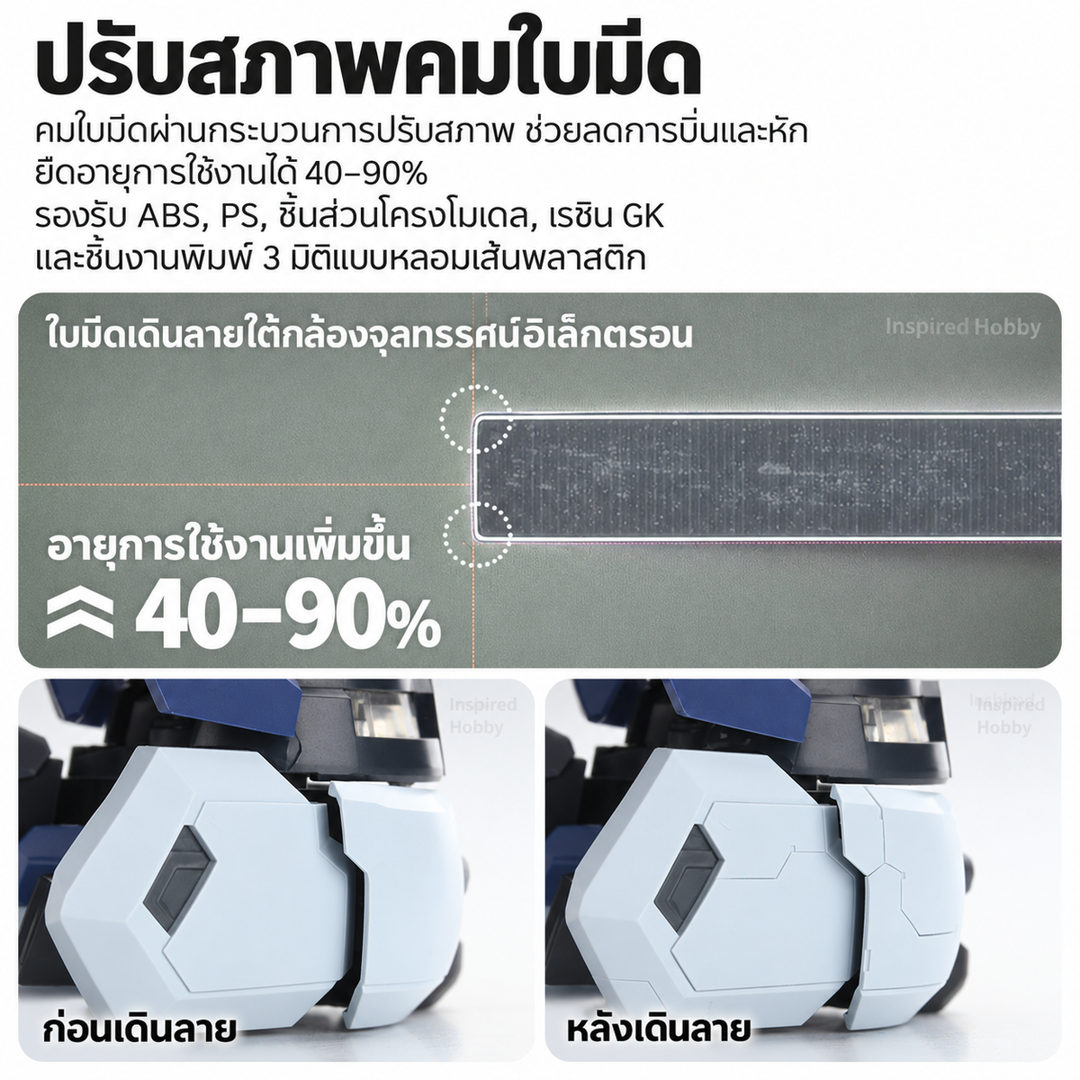 DSPIAE ชุดมีดเดินลาย X Nazca Limited สำหรับกันพลา/โมเดล Scribing Tools X Nazca Dspiae