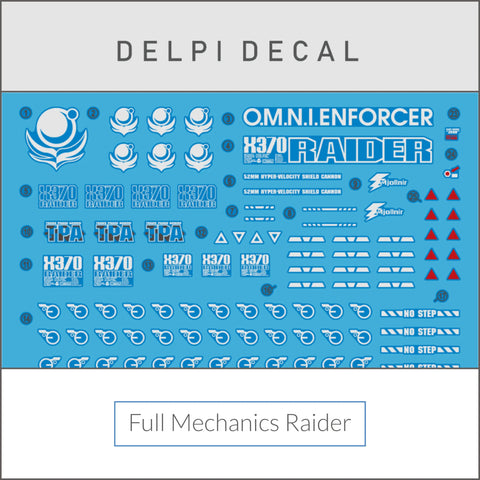 Delpi Water Decal (ดิแคลน้ำ) FM Raider Gundam Delpi Decal