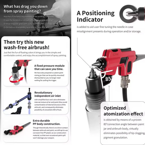 Wash-Free Airbrush By DSPIAE แอร์บรัช Dspiae