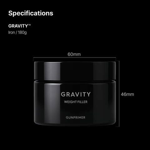 GRAVITY By GUNPRIMER Weight Filler ฟิลเลอร์เพิ่มน้ำหนัก โมเดลพลาสติก / กันพลา Gunprimer