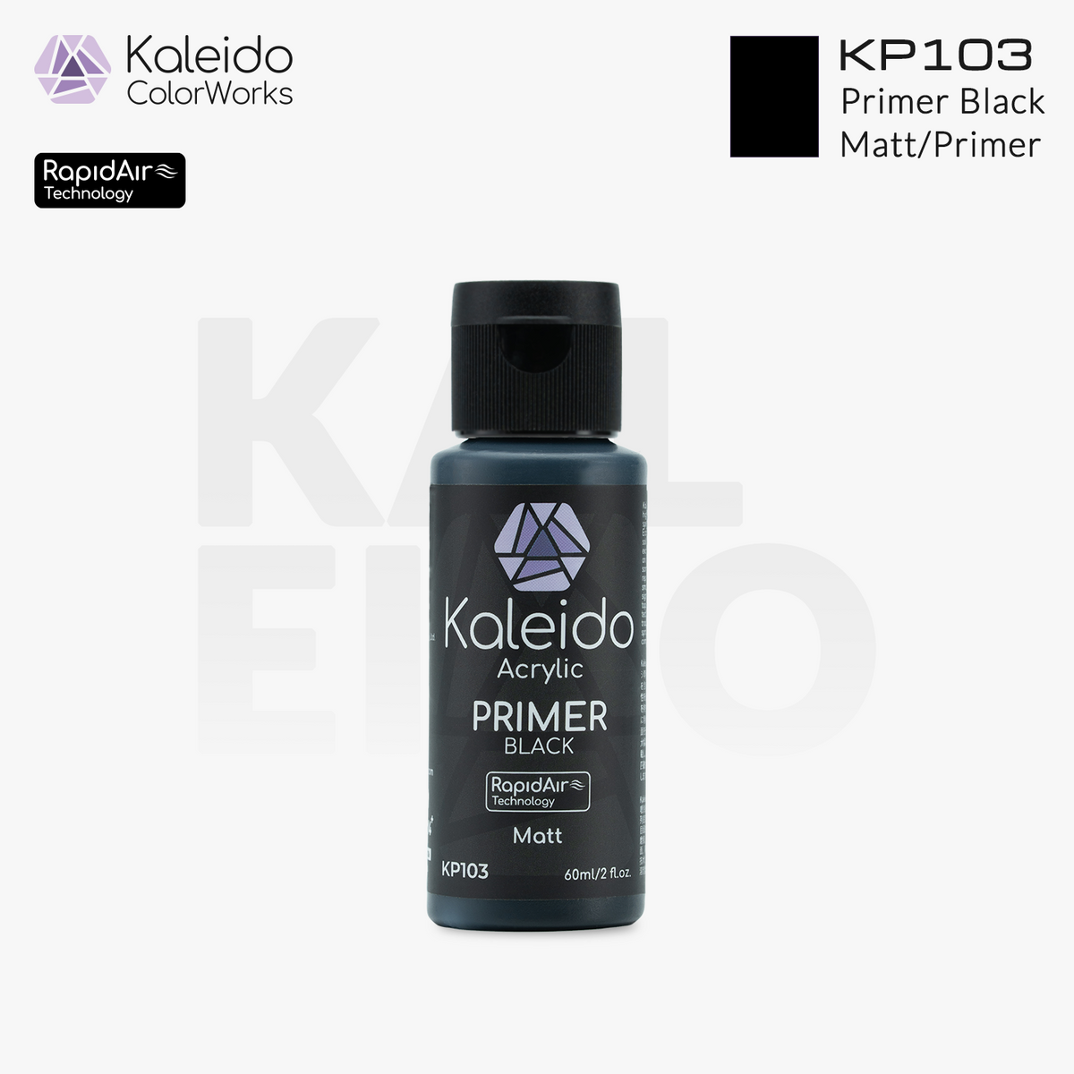 Kaleido ColorWorks สีรองพื้นอะคริลิกสูตรน้ำ Primer 60ml / 210ml (8 แบบ) Kaleido ColorWorks