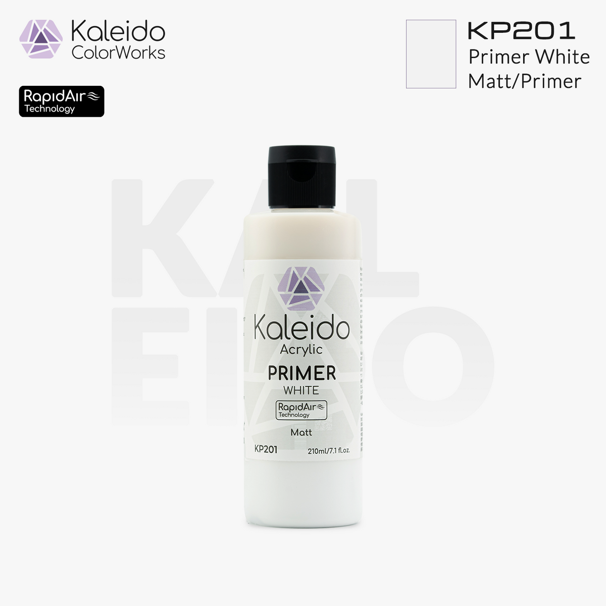 Kaleido ColorWorks สีรองพื้นอะคริลิกสูตรน้ำ Primer 60ml / 210ml (8 แบบ) Kaleido ColorWorks