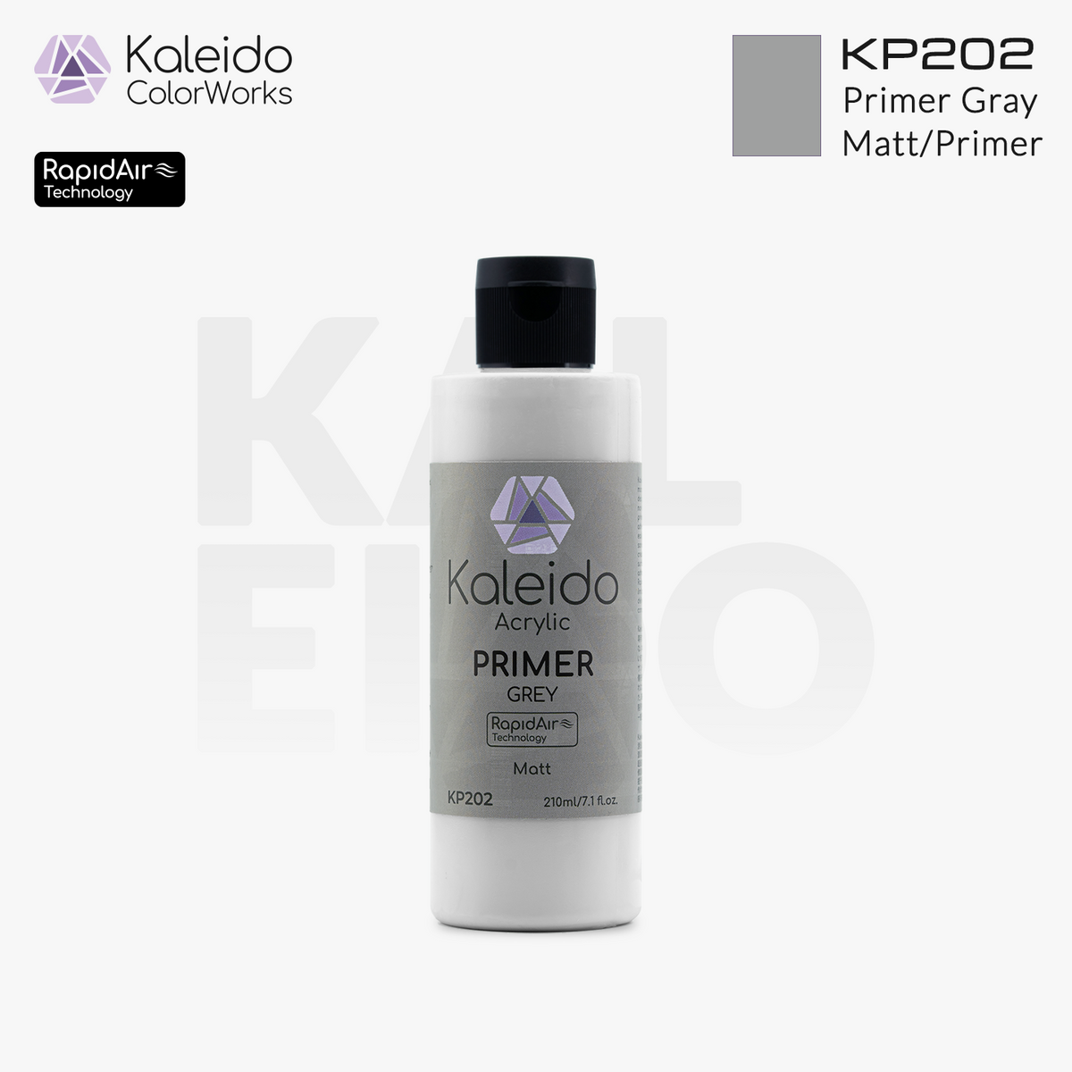 Kaleido ColorWorks สีรองพื้นอะคริลิกสูตรน้ำ Primer 60ml / 210ml (8 แบบ) Kaleido ColorWorks