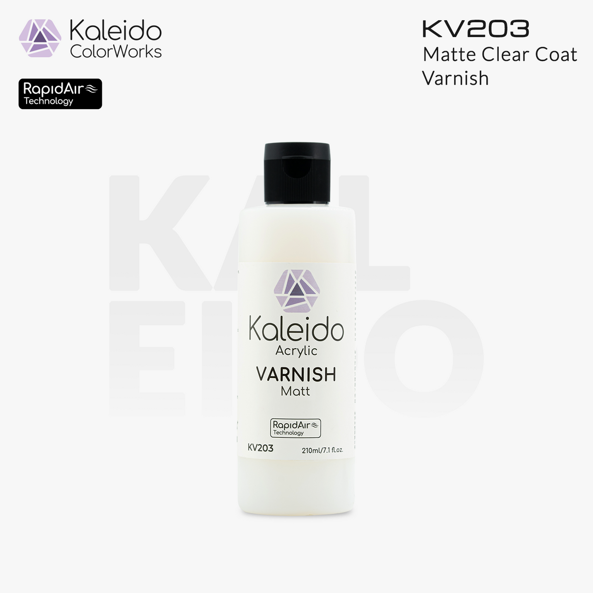 Kaleido ColorWorks น้ำยาเคลือบใสสูตรน้ำ Varnish 60ml และ 210ml (6 แบบ) Kaleido ColorWorks