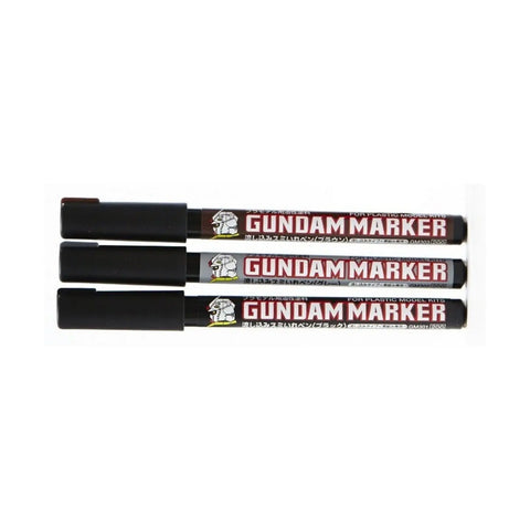GUNDAM MARKER For Panel Line By MR.HOBBY ปากกาสีแบบกดไหล สำหรับ Panel Line มี 3 สี (GM301 , GM302 , GM303) MR.HOBBY
