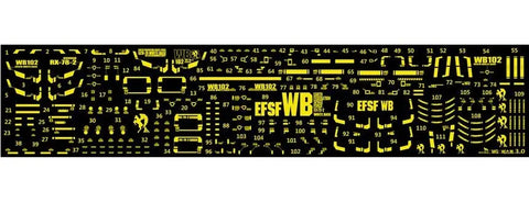 Delpi Metal Sticker (สติกเกอร์โลหะ) MG RX-78-2 First 3.0 Gundam (Gold) Delpi Decal