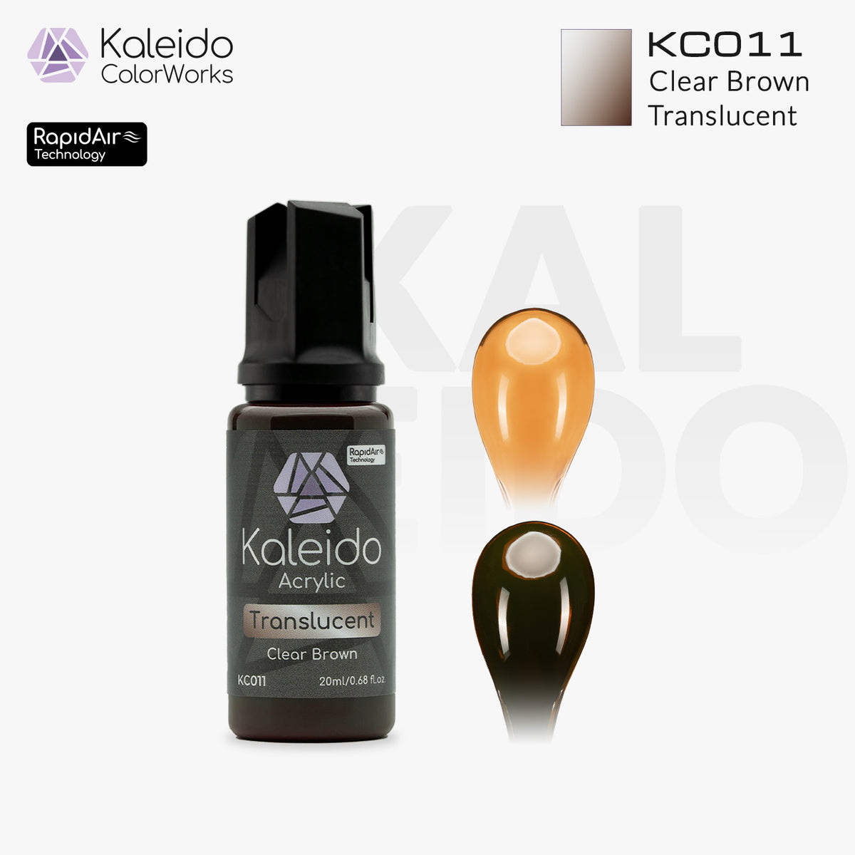 Kaleido ColorWorks สีอะคริลิกสูตรน้ำ Translucent Colors 20ml (12 สี) Kaleido ColorWorks