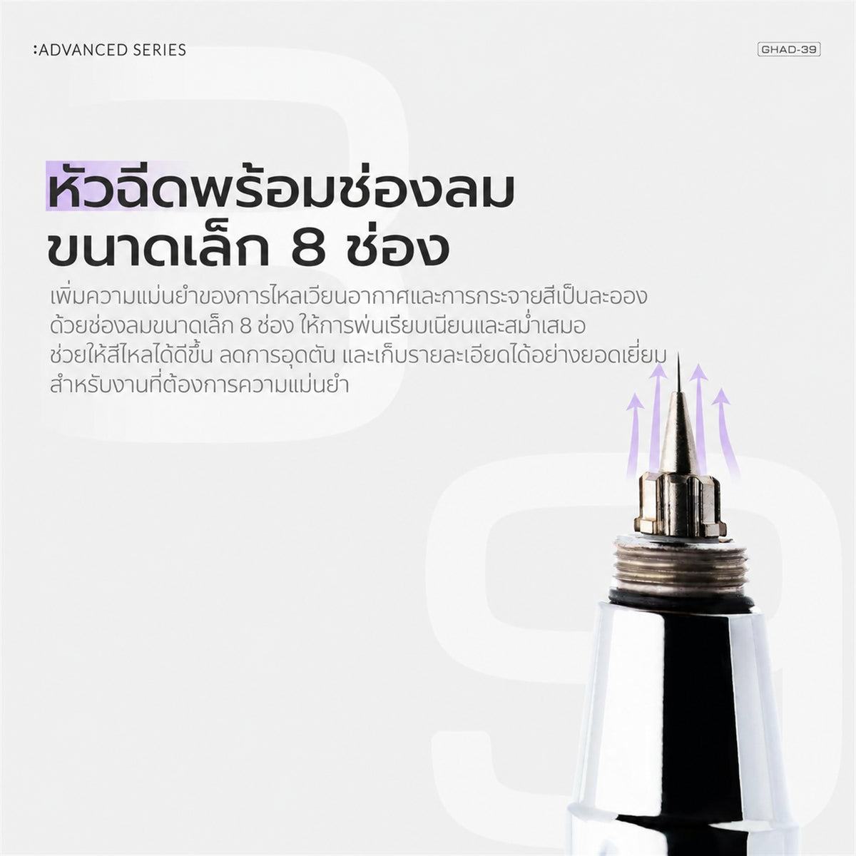 GAAHLERI แอร์บรัช Advanced Series รุ่น GHAD-39 0.35 & 0.5mm GAAHLERI