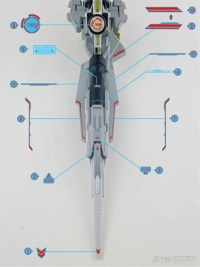 Delpi Water Decal (ดิแคลน้ำ) HG Zeus Silhouette Delpi Decal