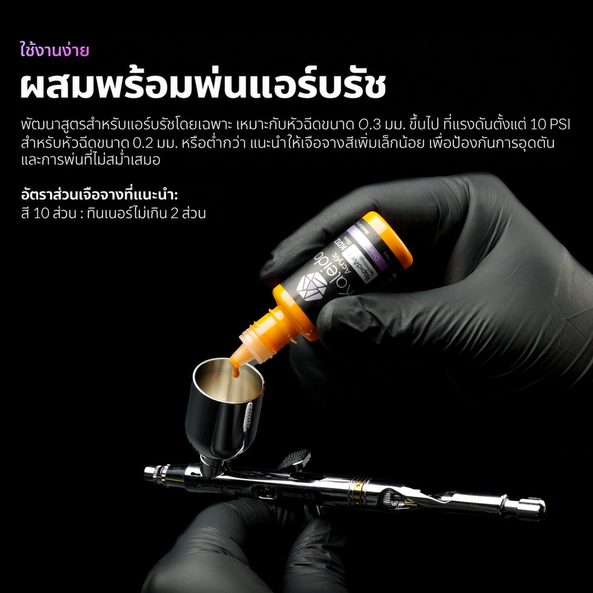 Kaleido ColorWorks สีอะคริลิกสูตรน้ำ Primary Colors Set B 20ml (24 สี) Kaleido ColorWorks
