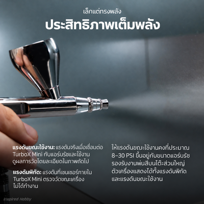 GAAHLERI ปั๊มลมแอร์บรัช Ambition Series รุ่น TurboX Mini GAAHLERI