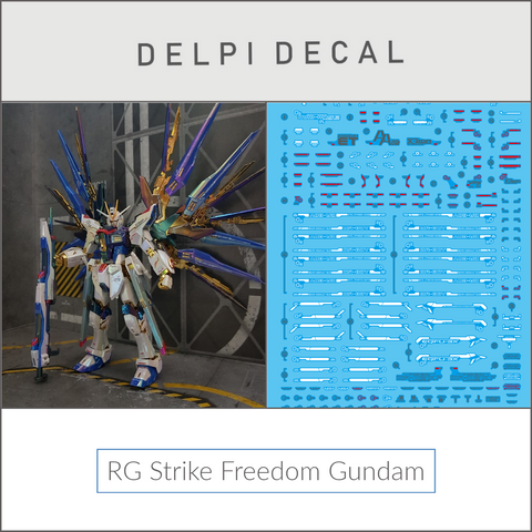 Delpi Water Decal (ดิแคลน้ำ) RG Strike Freedom Gundam