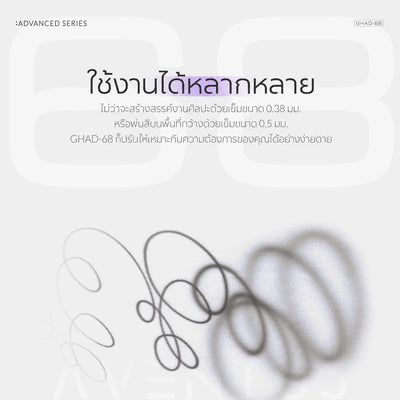 GAAHLERI แอร์บรัช Advanced Series รุ่น GHAD-68 0.38 & 0.5mm GAAHLERI