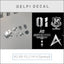 Delpi Decal (สติกเกอร์โลหะ) RG RX-93-2 Hi-V (Symbol) (Silver) Delpi Decal