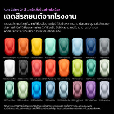 Kaleido ColorWorks สีอะคริลิกสูตรน้ำ Auto Colors Set A 20ml (24 สี) Kaleido ColorWorks