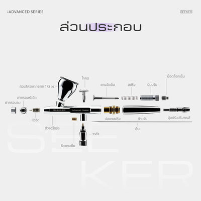 GAAHLERI แอร์บรัช Advanced Series รุ่น Seeker 0.3 & 0.5mm GAAHLERI