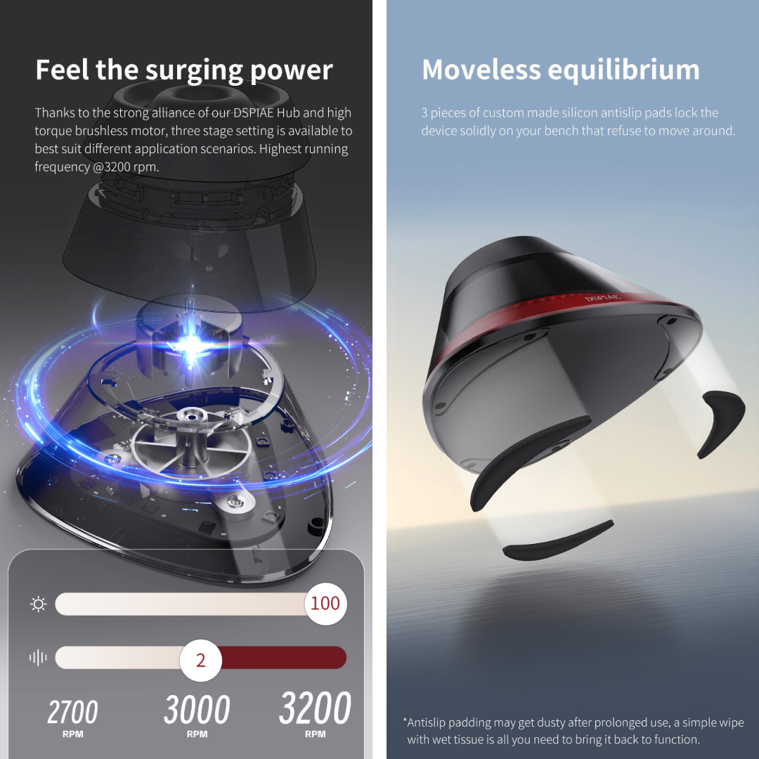 (New) DSPIAE เครื่องกวนสีขวดแบบสั่น Oscillating Stirrer