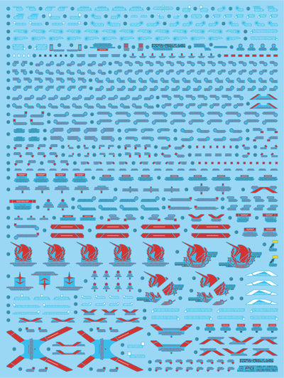 Delpi Water Decal (ดิแคลน้ำ) PG Unicorn Perfectibility Gundam Delpi Decal