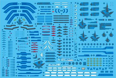 Delpi Water Decal (ดิแคลน้ำ) PG Astray Blue Frame Gundam Delpi Decal