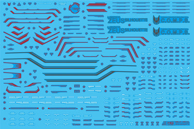 Delpi Water Decal (ดิแคลน้ำ) HG Zeus Silhouette Delpi Decal