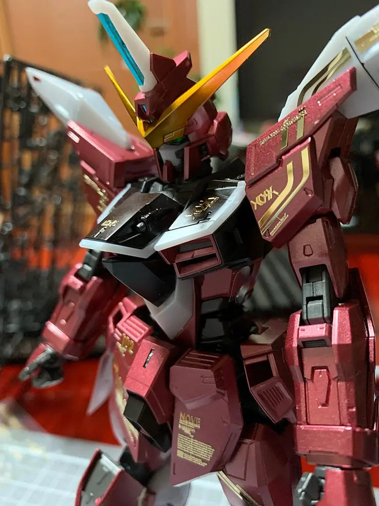 Delpi Metal Sticker (สติกเกอร์โลหะ) MG Justice Gundam (Gold) Delpi Decal