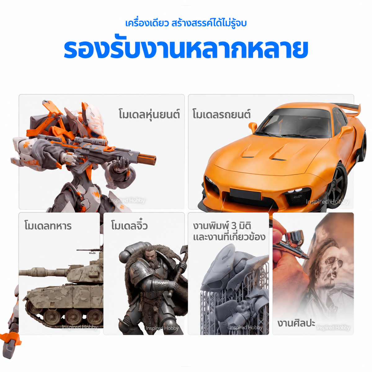 GAAHLERI ปั๊มลมแอร์บรัช Ambition Series รุ่น TurboX Mini GAAHLERI