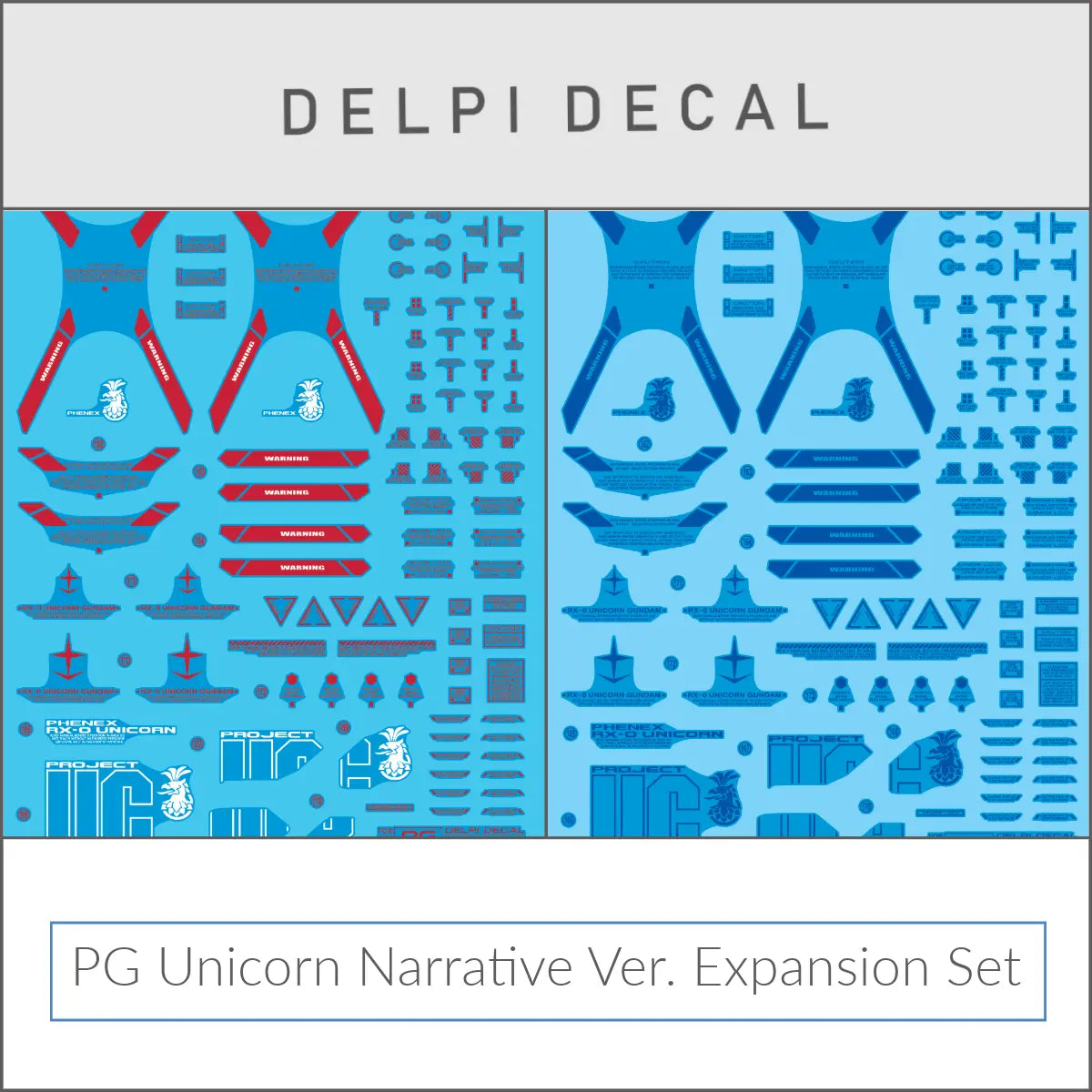 Delpi Water Decal (ดิแคลน้ำ) PG Unicorn Phenex Narrative Ver. Expansion Set Delpi Decal