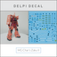 Delpi Water Decal (ดิแคลน้ำ) MG Char’s Zaku II