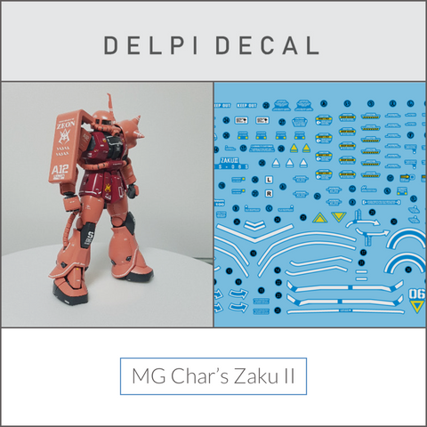 Delpi Water Decal (ดิแคลน้ำ) MG Char’s Zaku II