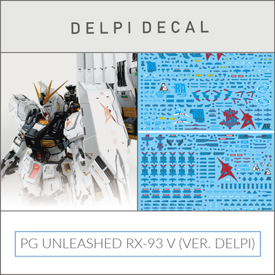 Delpi Decal (ดีคอลน้ำ) PG UNLEASHED RX-93 V VER. DELPI Delpi Decal