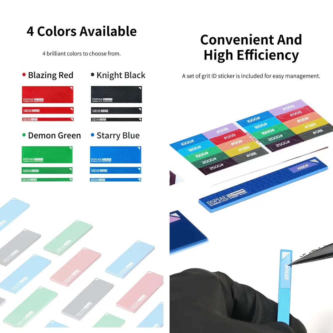 Aluminium Alloy Sanding Stick By DSPIAE แท่งอลูมิเนียม สำหรับกระดาษทราย Dspiae