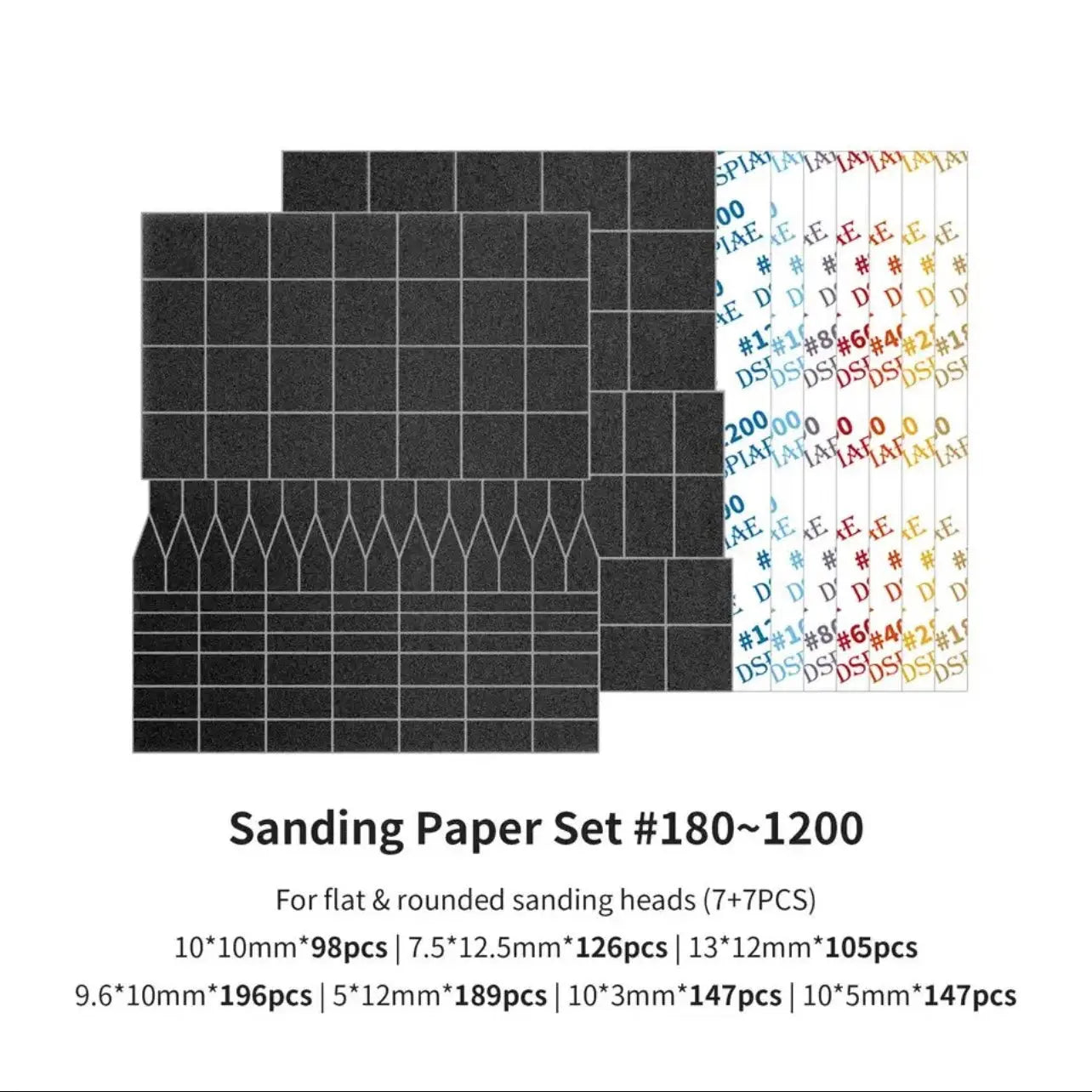 Sanding Paper By DSPIAE กระดาษทราย และ อะไหล่ สำหรับ ตะไบไฟฟ้าไร้สาย Dspiae