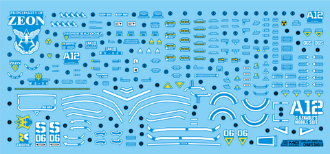 Delpi Water Decal (ดิแคลน้ำ) MG Char’s Zaku II