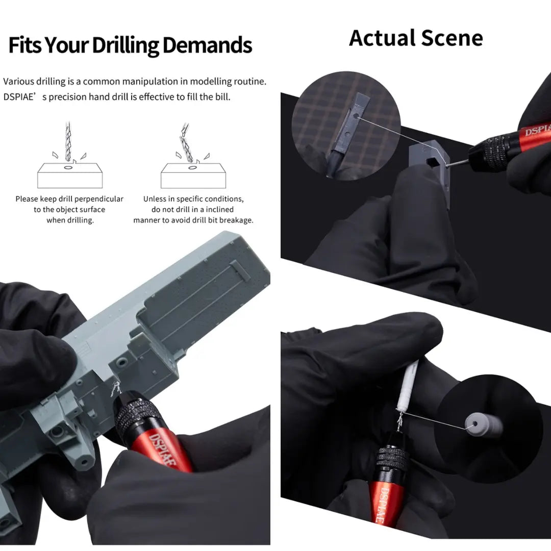 General Purpose Hand Drill Combo Set By DSPIAE สว่านมืออลูมิเนียม Dspiae