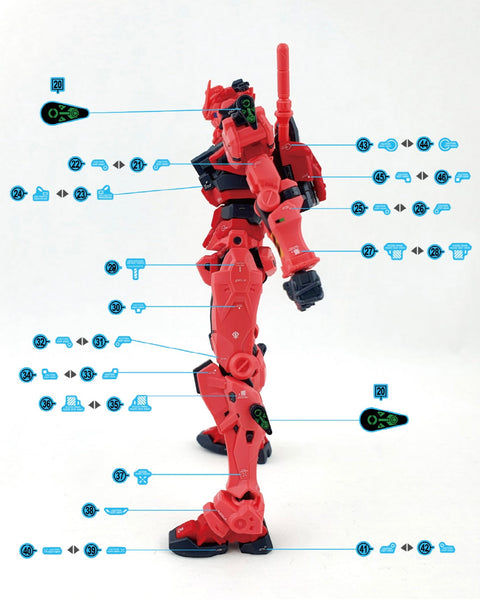 Delpi Decal (ดีคอลน้ำ) HG RED Delpi Decal