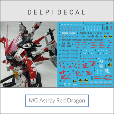 Delpi Water Decal (ดิแคลน้ำ) MG Astray Red Dragon Gundam Delpi Decal