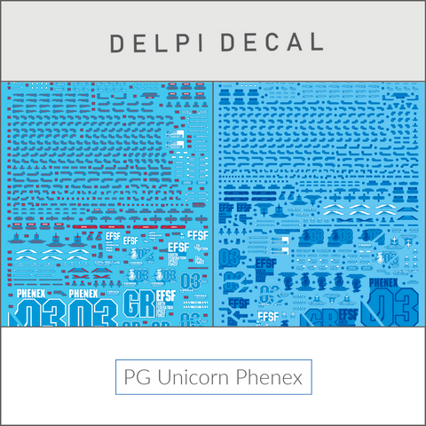 Delpi Water Decal (ดิแคลน้ำ) PG Unicorn Phenex Gundam (Delpi Custom)