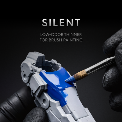 (New) GUNPRIMER SILENT ทินเนอร์สูตรกลิ่นอ่อน สำหรับงานพู่กัน Low-Odor Brush Thinner