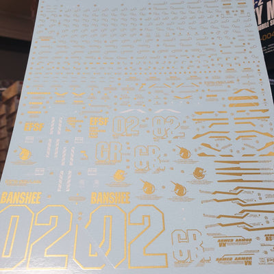 Delpi Decal (ดีคอลน้ำ) PG BANSHEE ARMED ARMOR VN BS Delpi Decal
